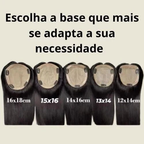 Topo Cacheado Humano Repartição Livre Silk Base
