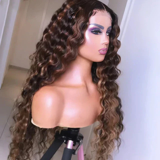 Lace wig cabelo humano cacheado