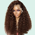 Lace wig cabelo humano cacheado