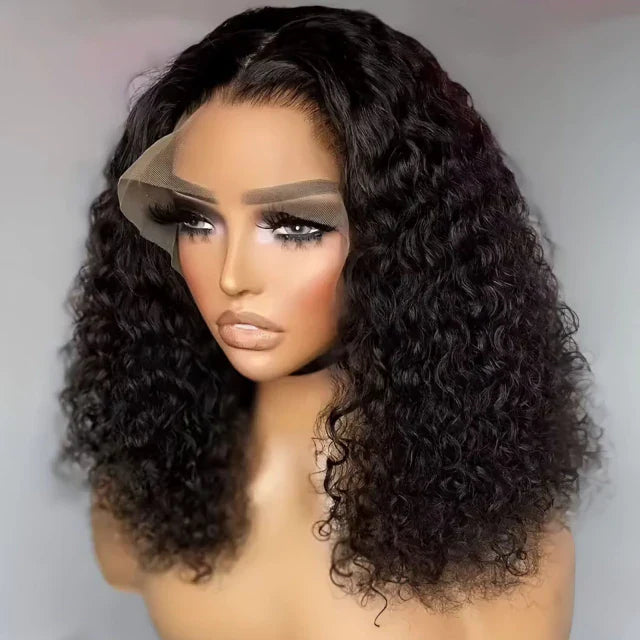 Lace wig cabelo humano cacheado