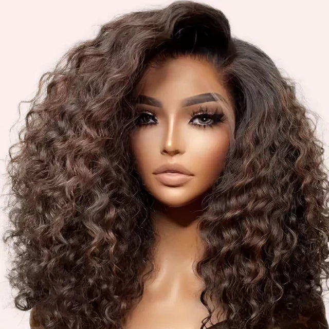 Lace wig cabelo humano cacheado