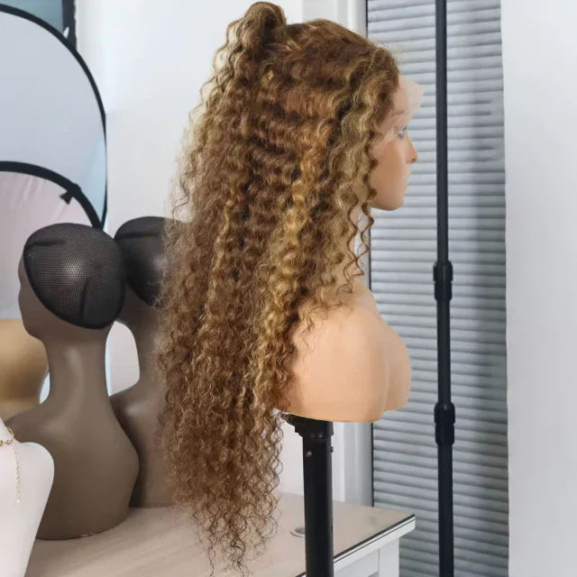 Lace wig cabelo humano cacheado